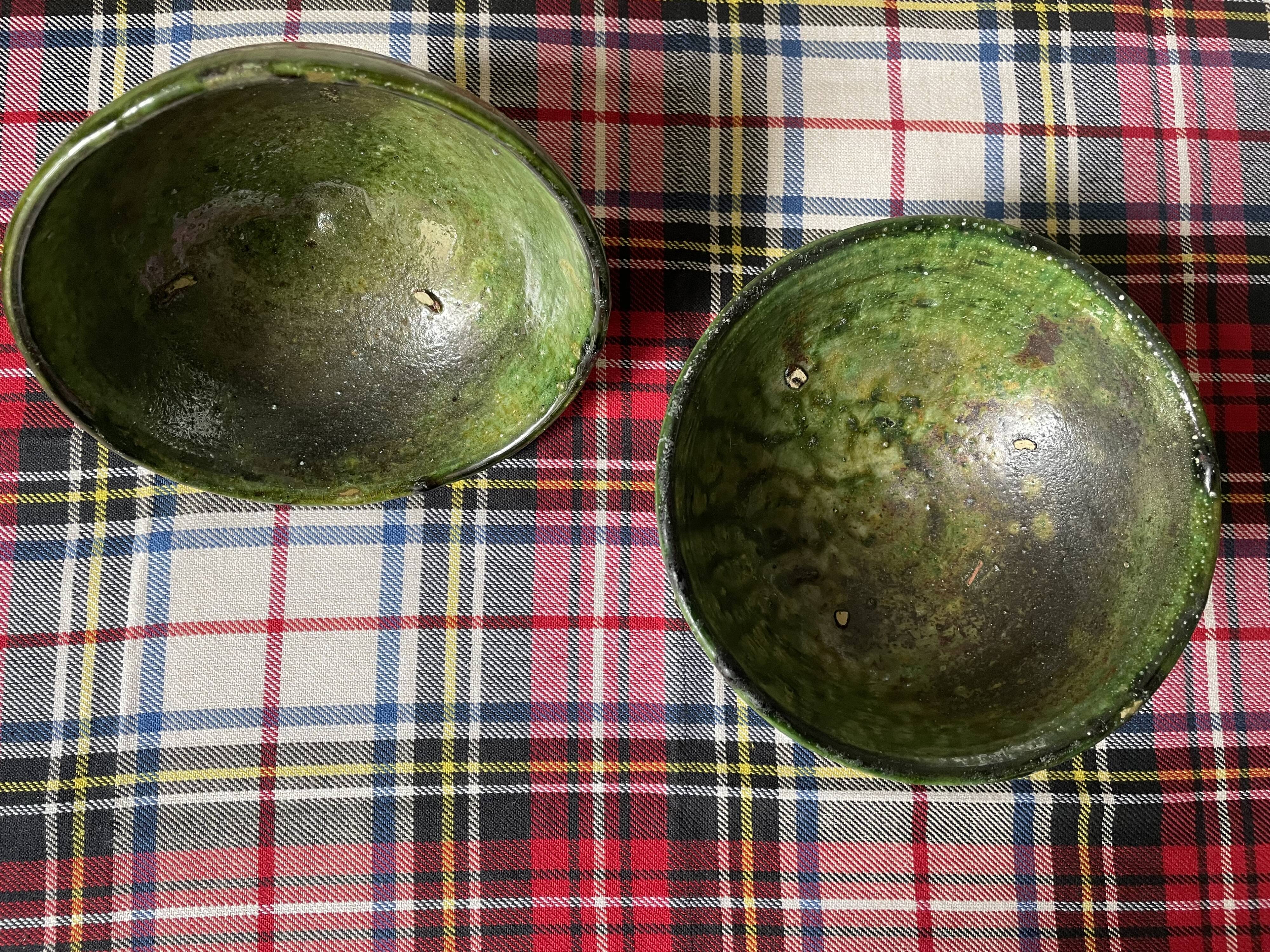 Emerald green Tamegroute bowls D14.5