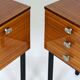 Mid-Century Modern Czechoslovakian Mahogany Nightstands by Up Závody, 1970s