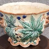 19th-century earthenware cachepot