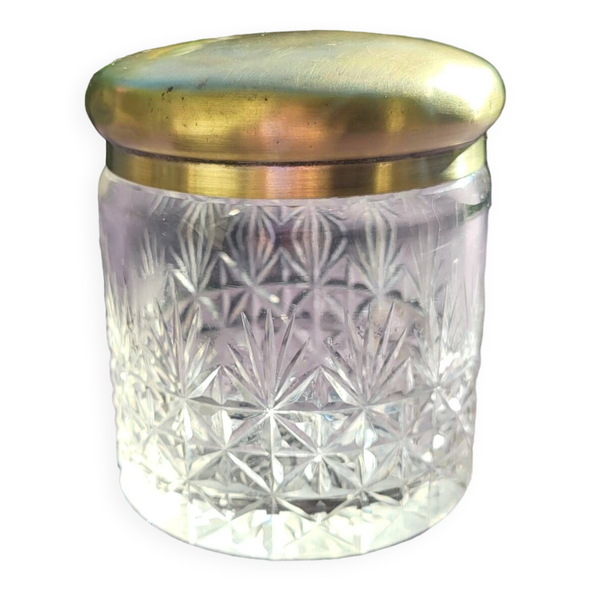 Vanity, cut crystal box