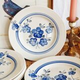 7 assiettes entrées ou dessert et 2 raviers Gien Modèle Nancay