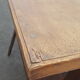 Drawing table wood and vintage metal
