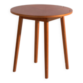 Vintage round side table in teak – Central Europe, circa 1960