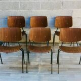 Set of 6 chairs Kho Liang 60s