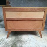 Commode en chêne années 50