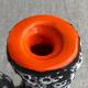 Vallauris fat lava ceramic candle holder