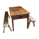 Table de ferme et bancs