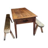 Table de ferme et bancs