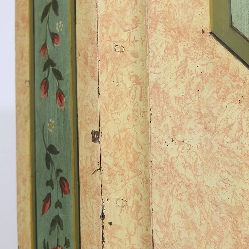Painted folk art bridal wardrobe