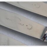 12 silver metal knives