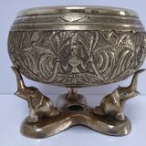 Solid brass elephant pocket emptier from the 80s