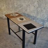 Vintage coffee table with tiles