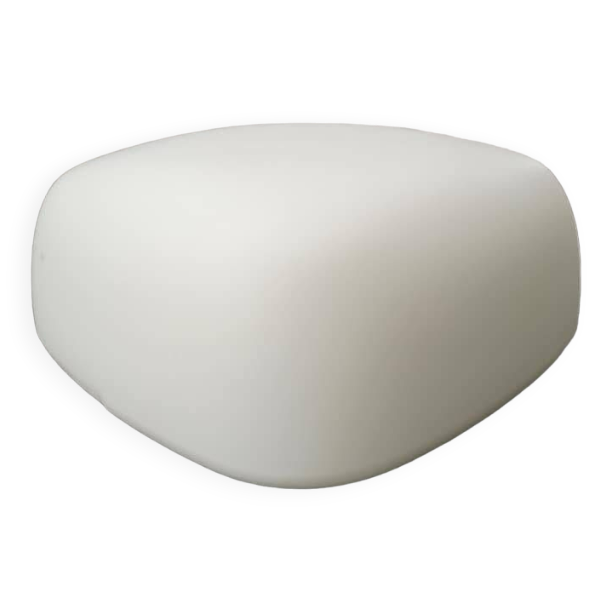 Old vintage square opaline ceiling/wall light 1960/70