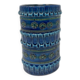 Vase bleu vert en céramique Bitossi