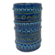 Bitossi ceramic blue green vase