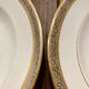 Set of 6 porcelain plates Thierry de Zélicourt