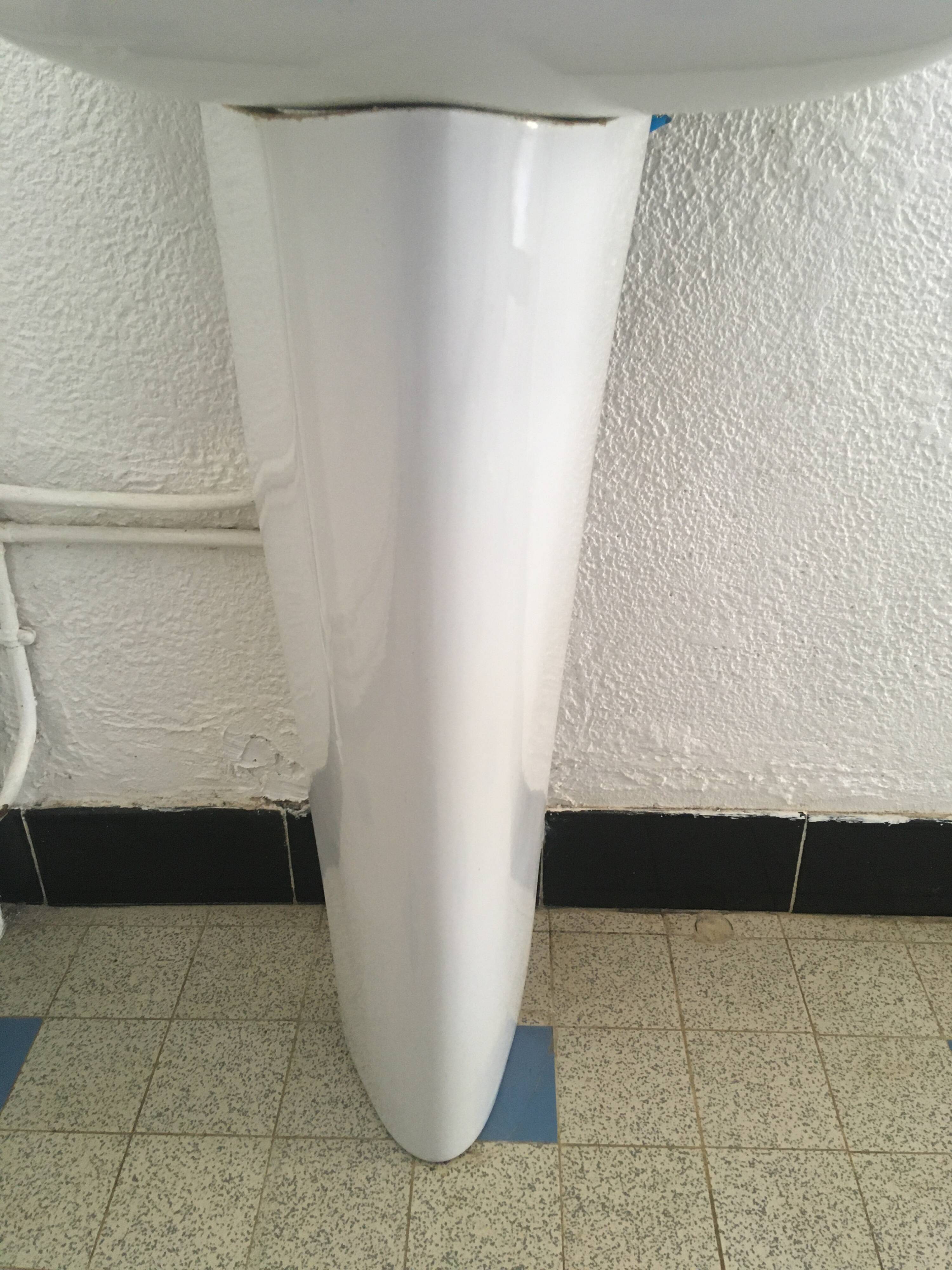 Lavabo sur pied porcelaine