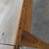 Farmhouse table in blond walnut 200 cm