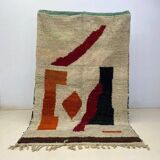 Handmade pure wool rug, size 140 x 260 cm.