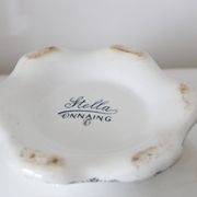 Terre de Fer tureen or salad bowl, Onnaing earthenware, Stella motif, French manufacture