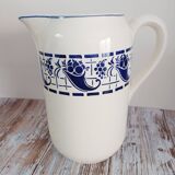 Ancien broc de toilette en faïence