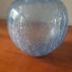 Cracked glass ball vase
