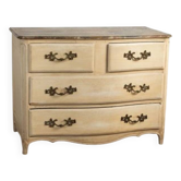 Commode galbée rechampie 19em
