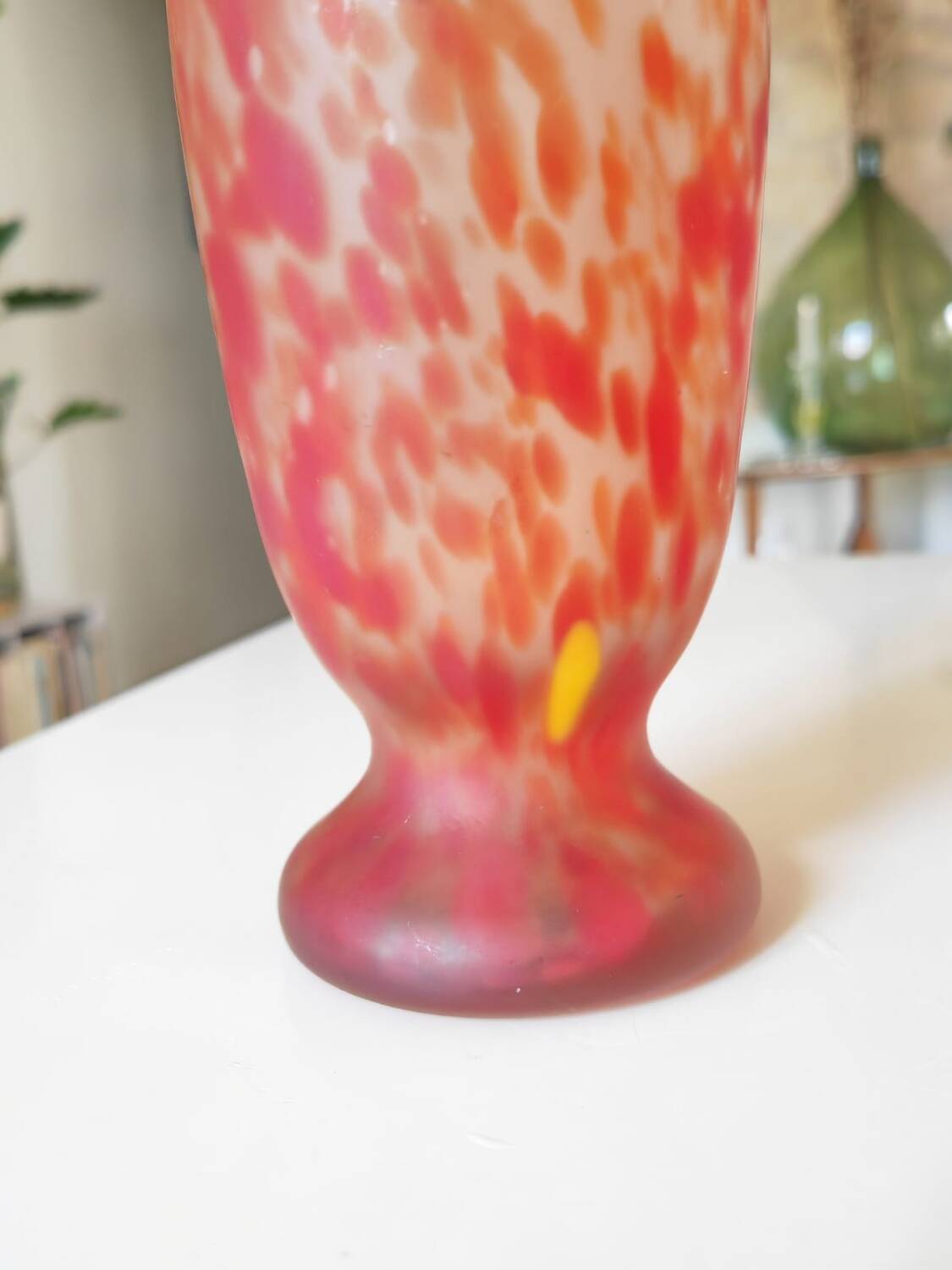 Glass paste vase