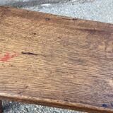 Rustic oak tabouret