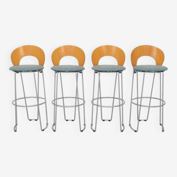 4x Postmodern Bar Stool, 1990s