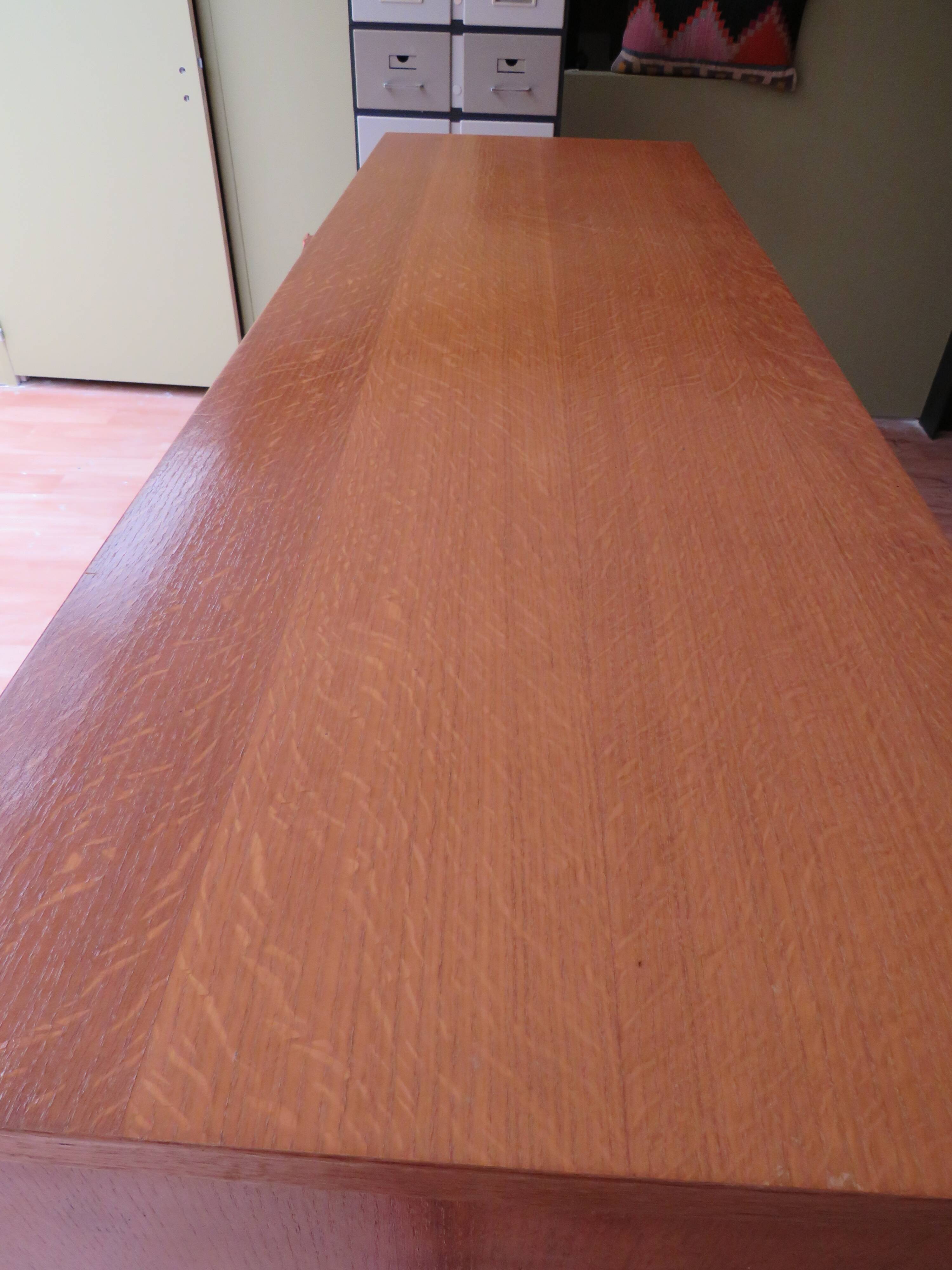 Wardrobe secretary child 60s wood and rattan feet compass