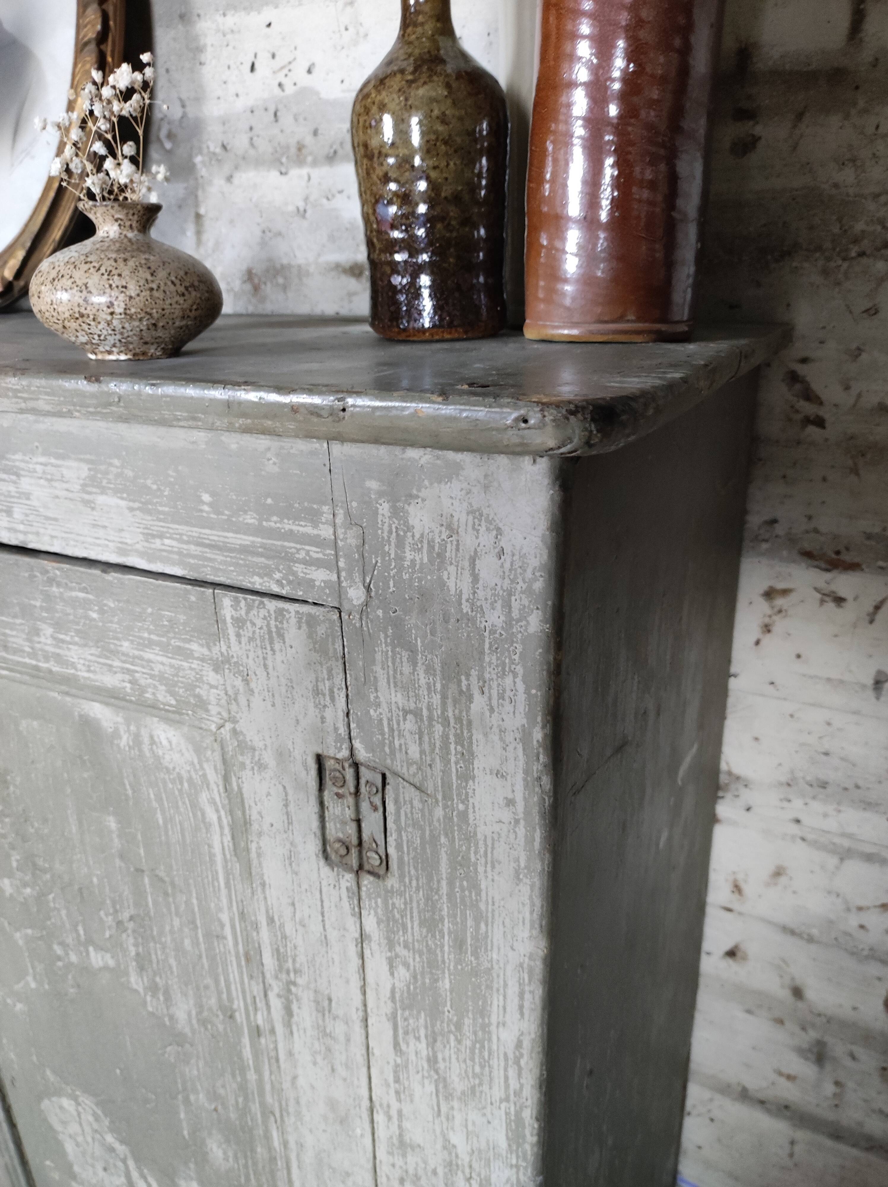 Patinated grey Parisian buffet