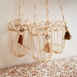 Rattan hanging vase "Neolie"