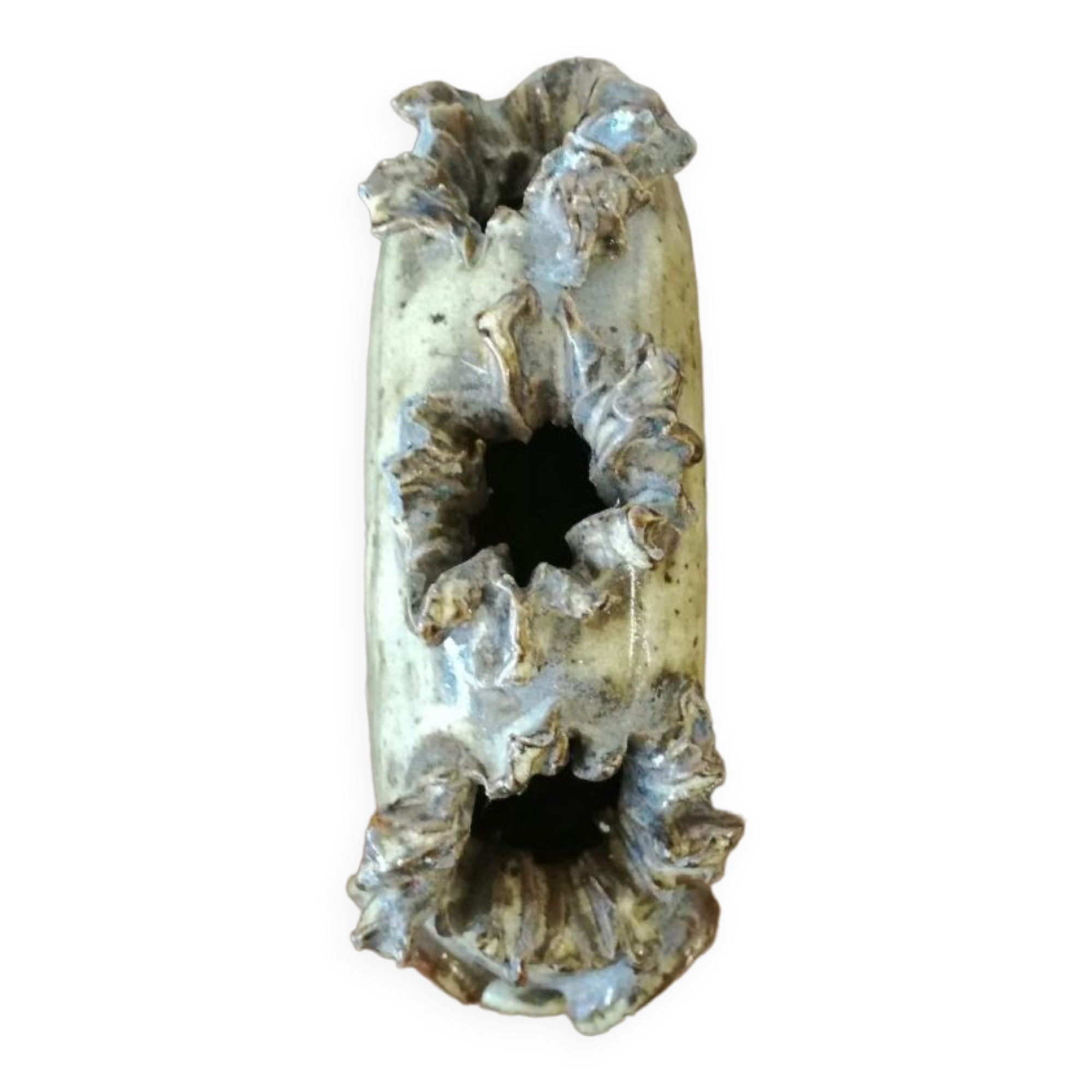 Pique vase zoomorphic flowers by Alexandre kostanda Vallauris