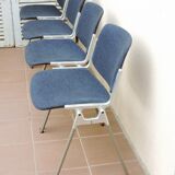 Series of 4 chairs DSC 106 Castelli by Piretti 1972