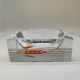 1960s rectangular ashtray or catch-all in Murano glass by Pagnin & Bon with handcrafted 24k gold finishing. Made in Italy.