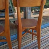 Pair of 1950s bistro chairs
