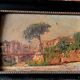 Painting from the late 19th century, impressionist oil on panel.