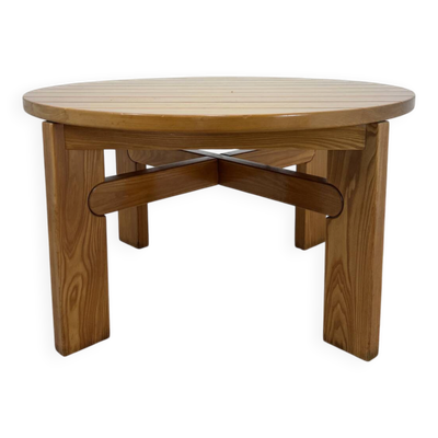 Table ronde extensible vintage esprit Atelier Chauvin S.A. – années 70