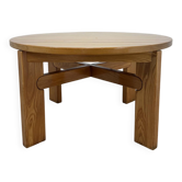 Vintage extendable round table in the spirit of Atelier Chauvin S.A. – 1970s