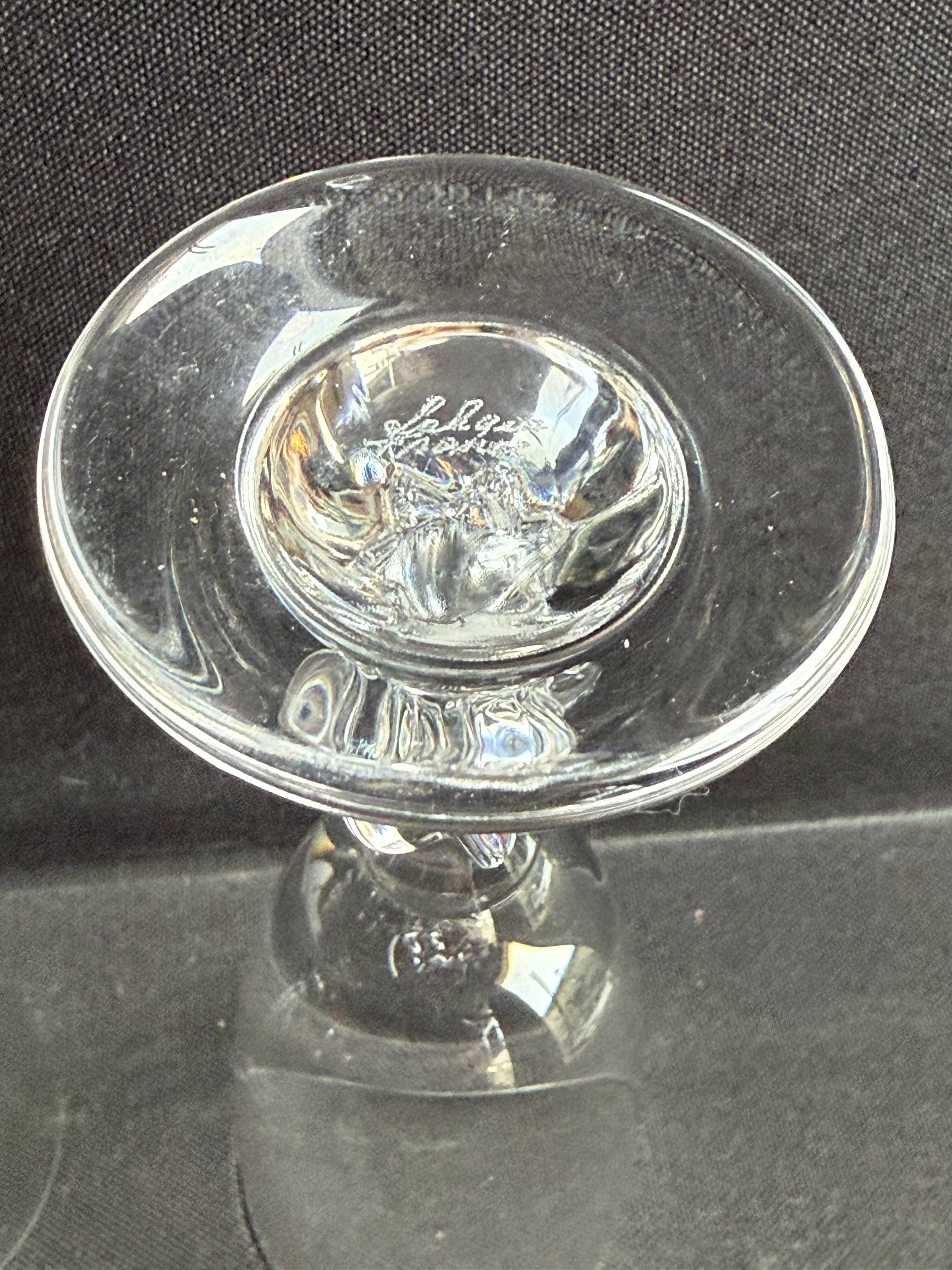 3 liqueur glasses Fréjus by Lalique France