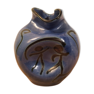 Vase signé Buxo céramique forme libre