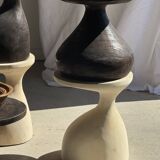 Pawn Brown - Stool, side table in the shape of a brown pawn.