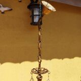Baroque bronze chandelier with tassels