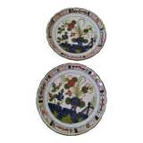Rare duo d’assiettes italiennes en faïence – CACF Faenza
