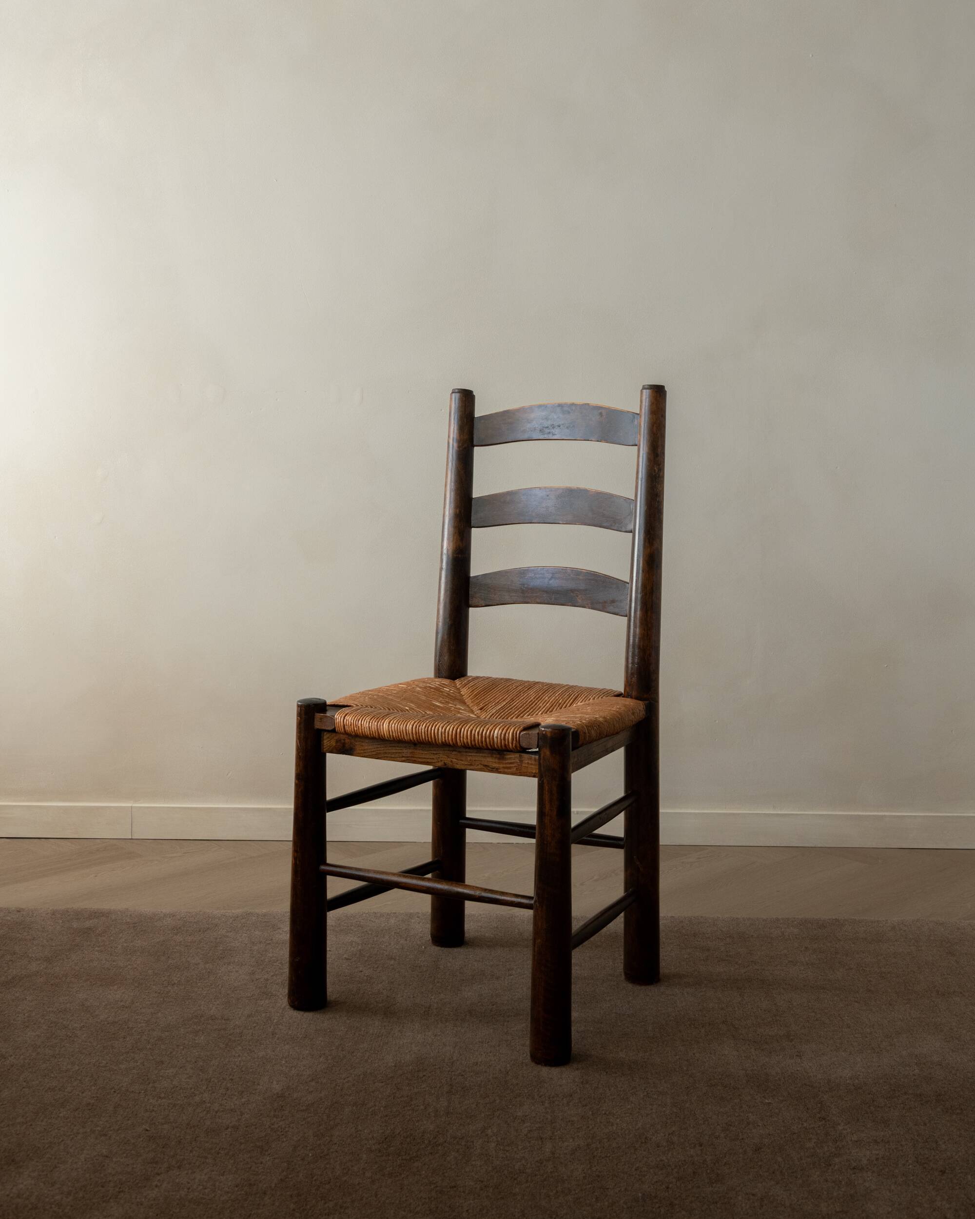 Vintage French Brutalist Dining Chairs by Georges Robert, 1950s, Set of 6