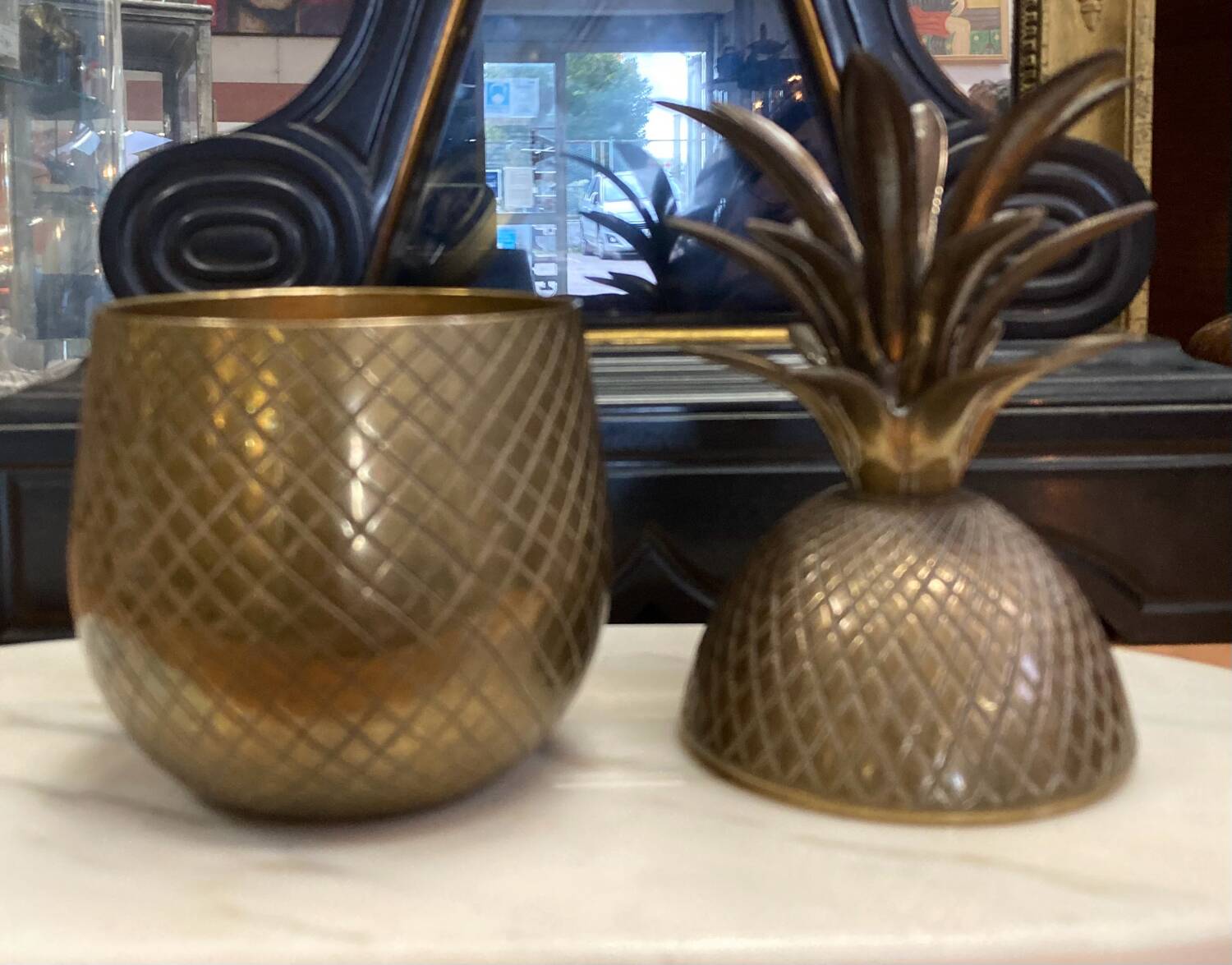 Brass Pineapple Ice Bucket