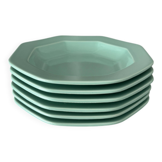 Assiettes italiennes vintage en grès de Pagnossin Treviso