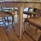 Extendable old wooden table