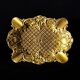 Neo-Baroque brass ashtray stamped DL number 6 registered
